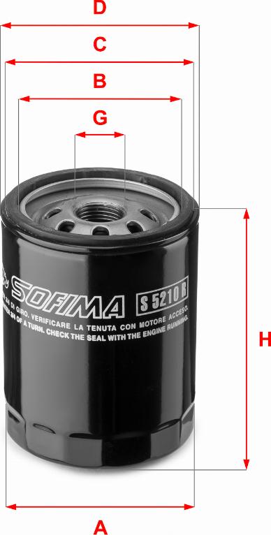 Sofima S 5210 R - Oil Filter parts5.com