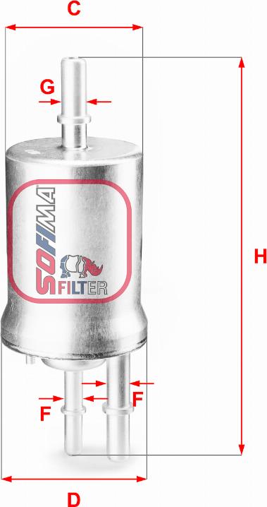 Sofima S 1855 B - Fuel filter parts5.com