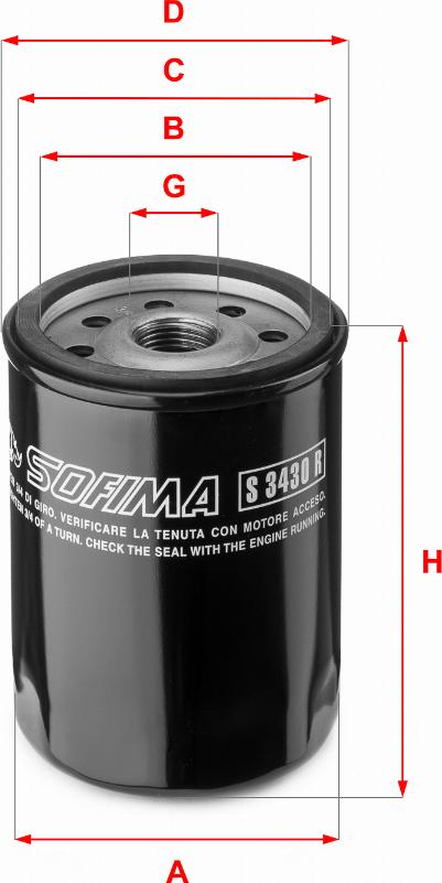 Sofima S 3430 R - Filter za ulje parts5.com