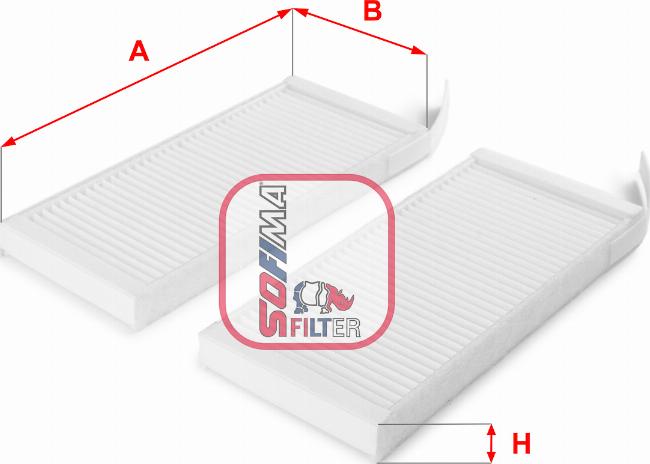 Sofima S 3164 C - Filtr, vzduch v interiéru parts5.com