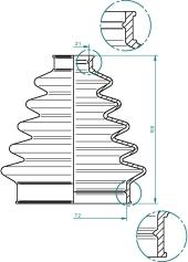 Spidan 190964 - Osłona, wał napędowy parts5.com