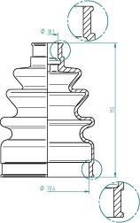 Spidan 190973 - Fuelle, árbol de transmisión parts5.com