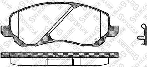 DJ Parts BP1151 - Fékbetétkészlet, tárcsafék parts5.com