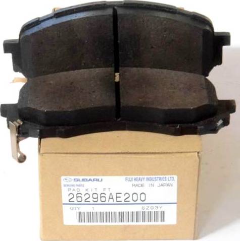 Subaru 26296AE200 - Juego de pastillas de freno parts5.com