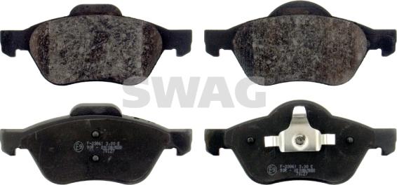 Swag 60 91 6435 - Sada brzdových destiček, kotoučová brzda parts5.com