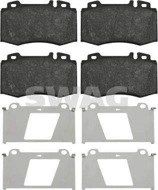 Swag 10 91 6454 - Brake Pad Set, disc brake parts5.com