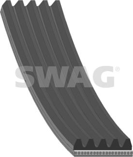 Swag 40 92 8847 - Correa trapecial poli V parts5.com