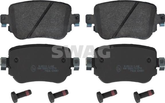 Swag 30 91 6912 - Kit de plaquettes de frein, frein à disque parts5.com