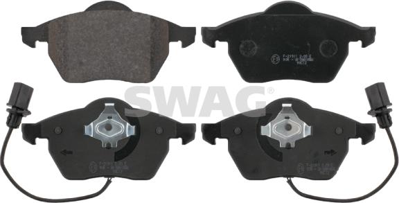 Swag 30 91 6447 - Sada brzdových destiček, kotoučová brzda parts5.com