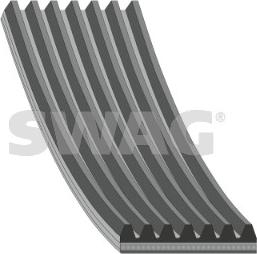 Swag 33 10 9612 - Correa trapecial poli V parts5.com