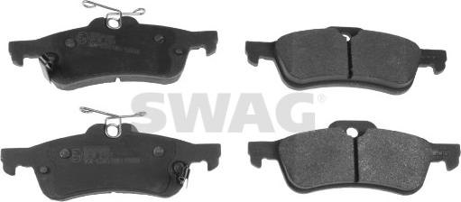 Swag 33 10 7258 - Fékbetétkészlet, tárcsafék parts5.com