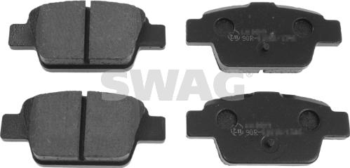 Swag 70 91 6556 - Brake Pad Set, disc brake parts5.com