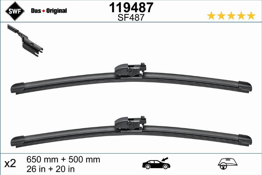 SWF 119487 - Balai d'essuie-glace parts5.com