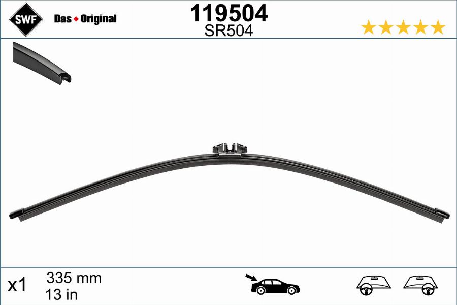 SWF 119504 - Metlica brisača parts5.com