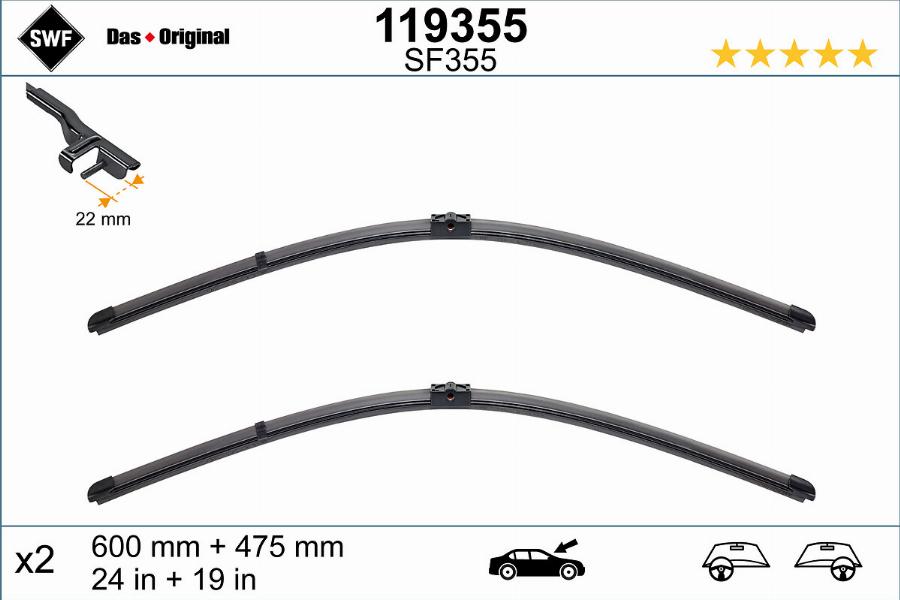 SWF 119355 - Wiper Blade parts5.com