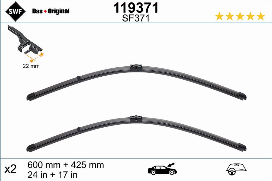 SWF 119371 - Wiper Blade parts5.com