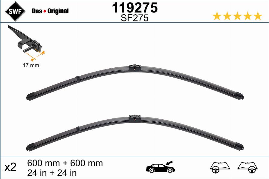 SWF 119275 - Wiper Blade parts5.com