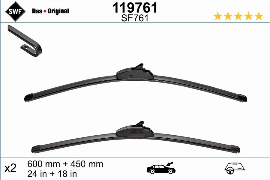 SWF 119761 - Wiper Blade parts5.com