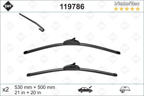 SWF 119786 - Metlica brisača parts5.com