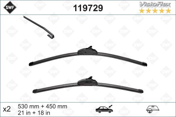 SWF 119729 - Metlica brisača parts5.com