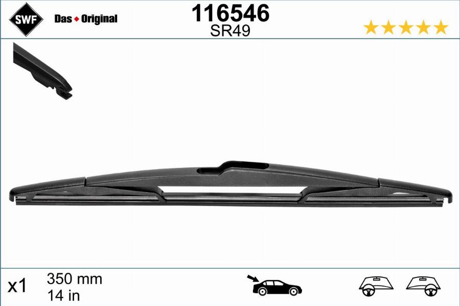 SWF 116546 - Pyyhkijänsulka parts5.com