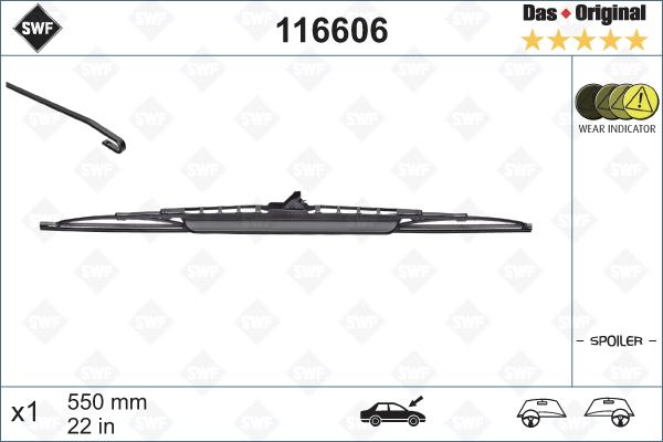 SWF 116606 - Щетка стеклоочистителя parts5.com