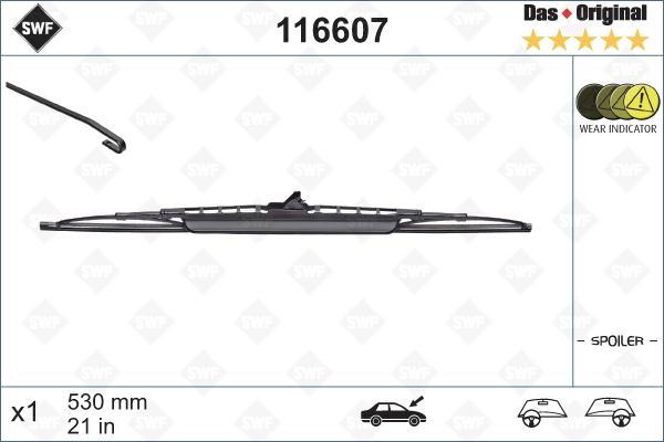 SWF 116607 - Pióro wycieraczki parts5.com