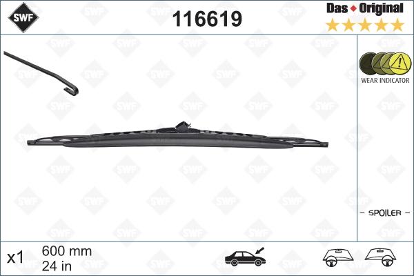 SWF 116619 - Limpiaparabrisas parts5.com