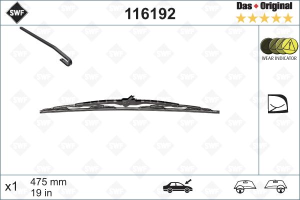 SWF 116192 - Lamela stergator parts5.com