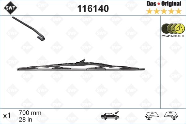 SWF 116140 - Balai d'essuie-glace parts5.com