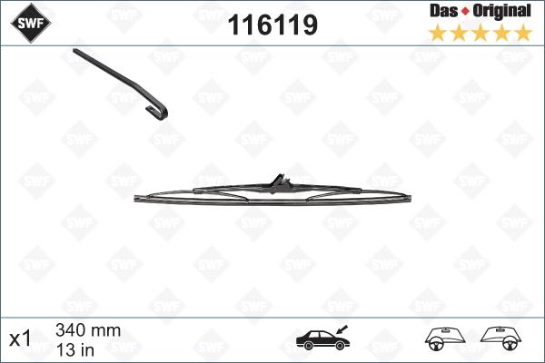 SWF 116119 - Törlőlapát parts5.com