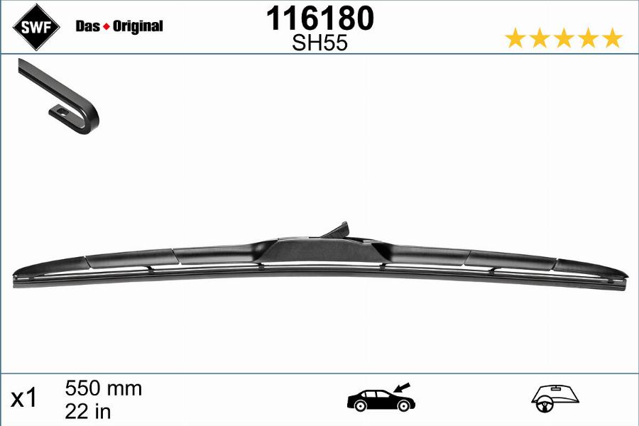 SWF 116180 - Wiper Blade parts5.com