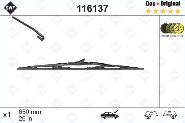 SWF 116137 - Metlica brisača parts5.com