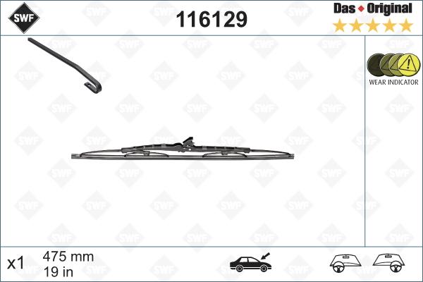 SWF 116129 - Limpiaparabrisas parts5.com