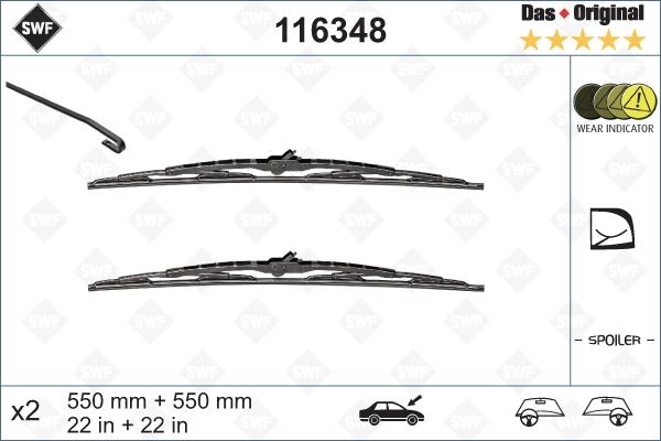 SWF 116348 - Lamela stergator parts5.com