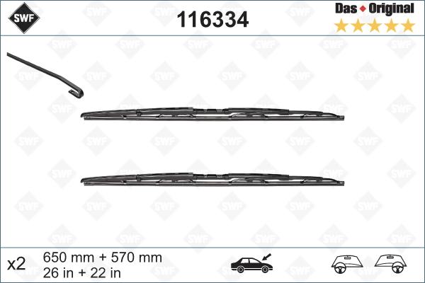 SWF 116334 - Balai d'essuie-glace parts5.com