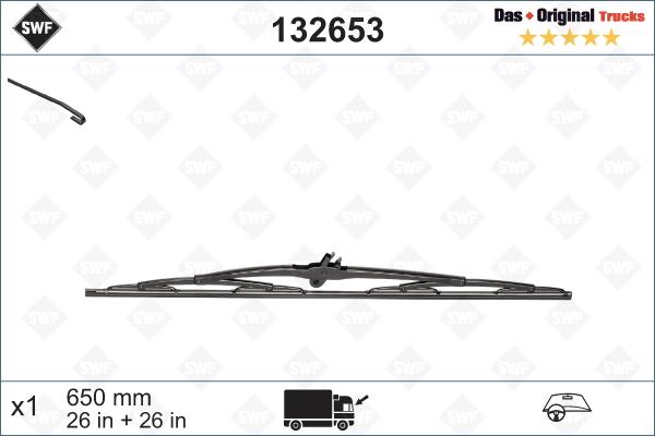 SWF 132653 - Metlica brisača parts5.com