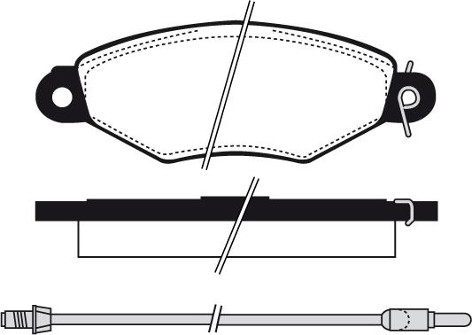 LPR 05P1300 - Комплект спирачно феродо, дискови спирачки parts5.com