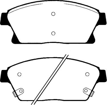 CHEVROLET (SGM) 42793254 - Sada brzdových destiček, kotoučová brzda parts5.com