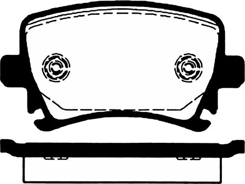 VW 1K0 698 451 S - Комплект спирачно феродо, дискови спирачки parts5.com