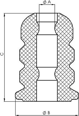 Tedgum 00720332 - Rubber Buffer, suspension parts5.com