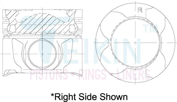 Teikin 46691AGSTD - Pistón parts5.com