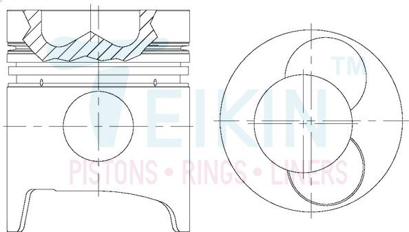 Teikin 43614ASTD - Pistón parts5.com