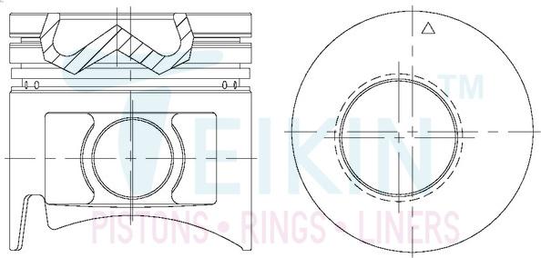 Teikin 43266ASTD - Pistón parts5.com