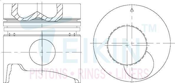 Teikin 43283ASTD - Pistón parts5.com