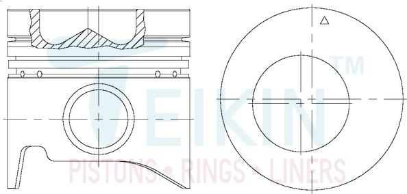 Teikin 43223ASTD - Pistón parts5.com