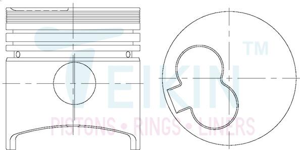 Teikin 42609.STD - Pistón parts5.com