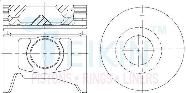 Teikin 42107.STD - Pistón parts5.com