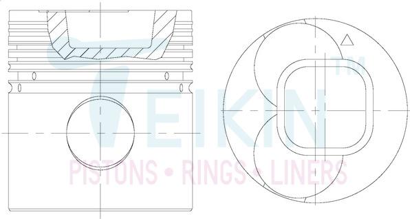 Teikin 39657ASTD - Pistón parts5.com