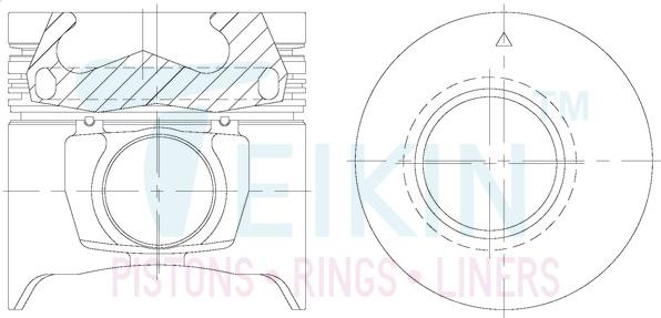 Teikin 39664AGSTD - Pistón parts5.com